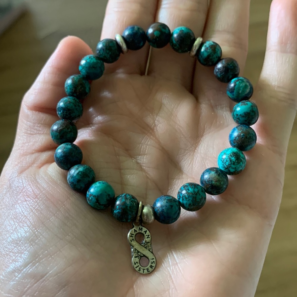 Genuine Gemstone Shaman Sisters Chrysocolla Bracelet